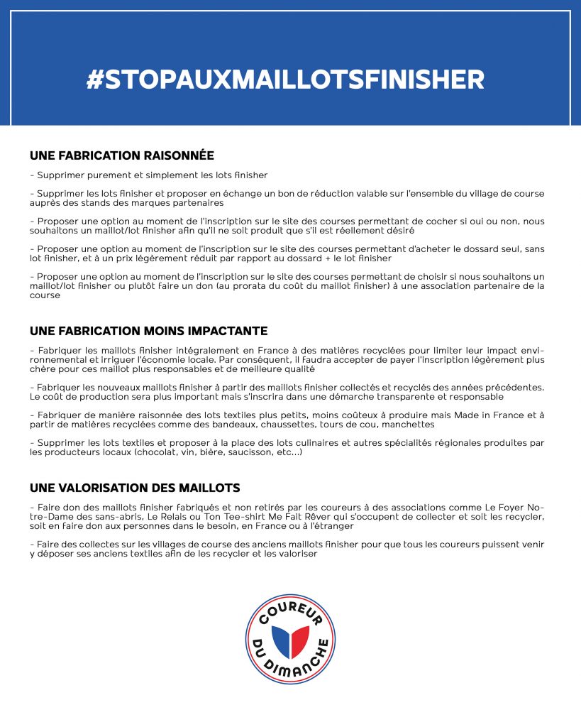 #Stopauxmaillotsfinisher - Coureur Du Dimanche